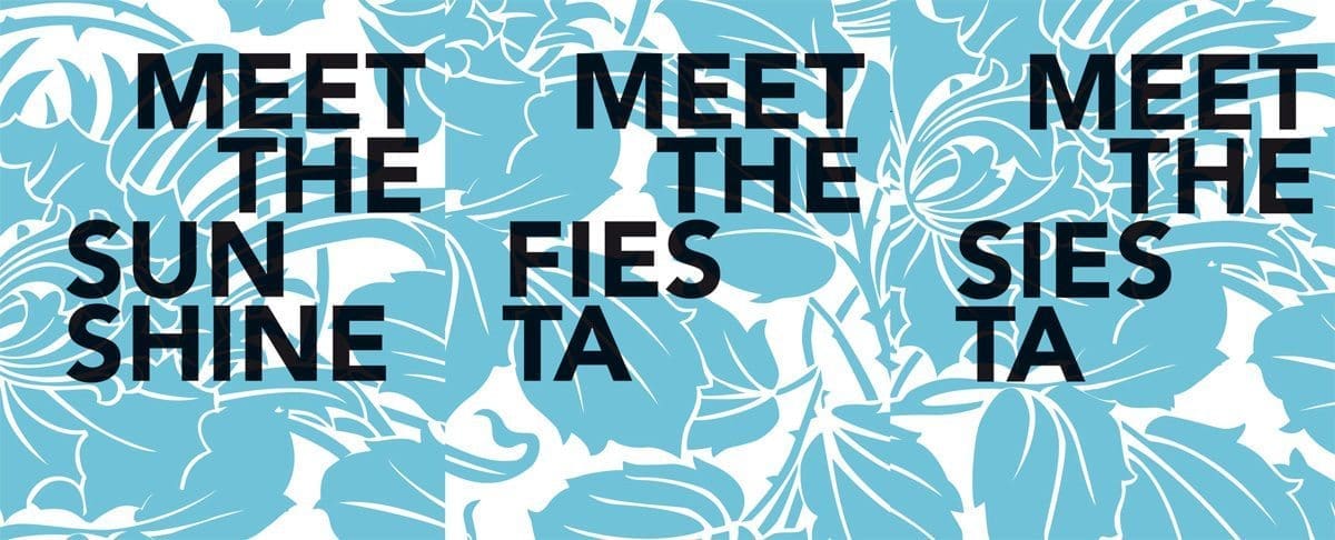 Motif du Condesa Df, Meet the sunshine, meet the fiesta, meet de siesta, design IchetKar