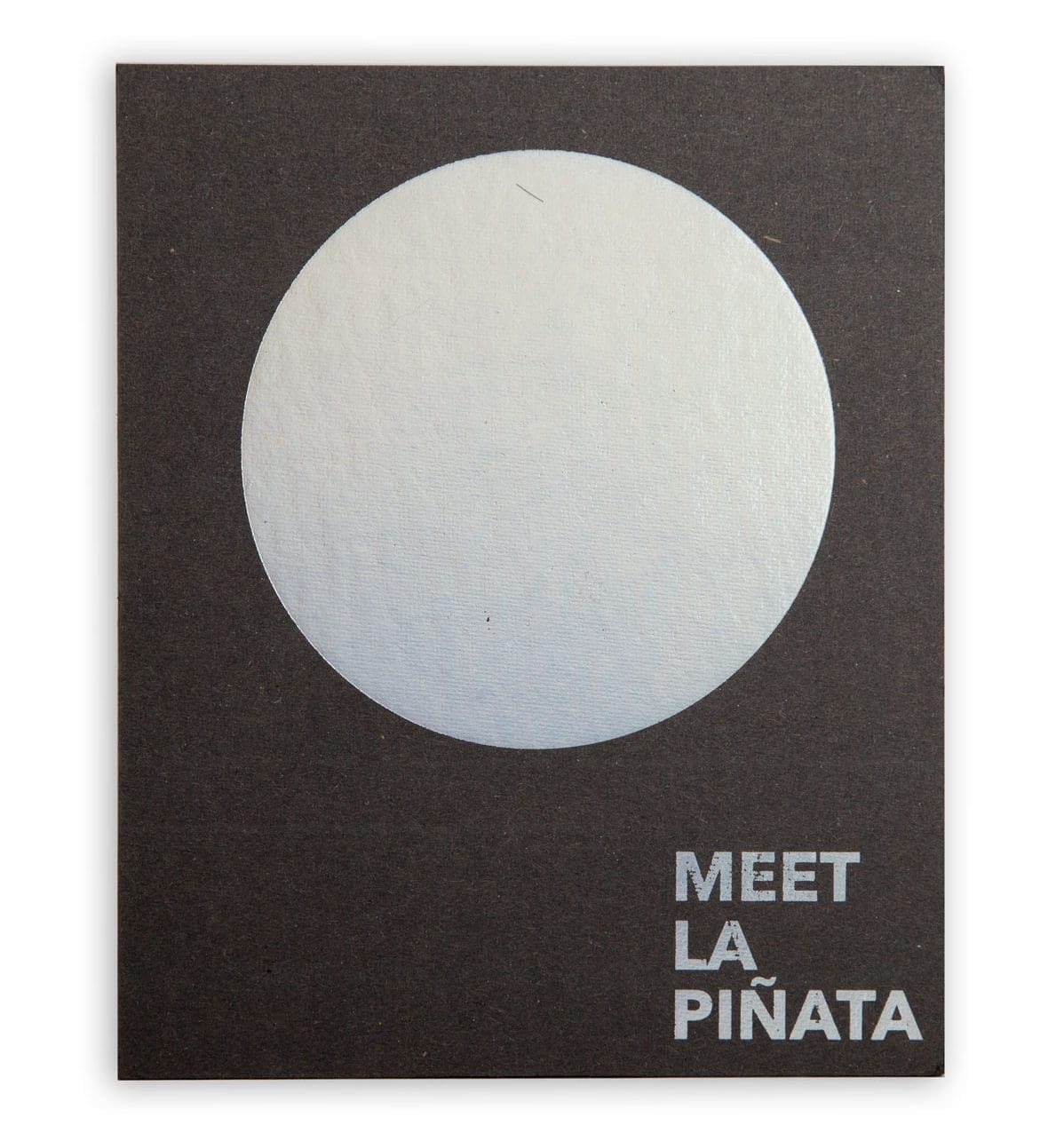 condesa carte anniversaire meet la pinata lune impression argent