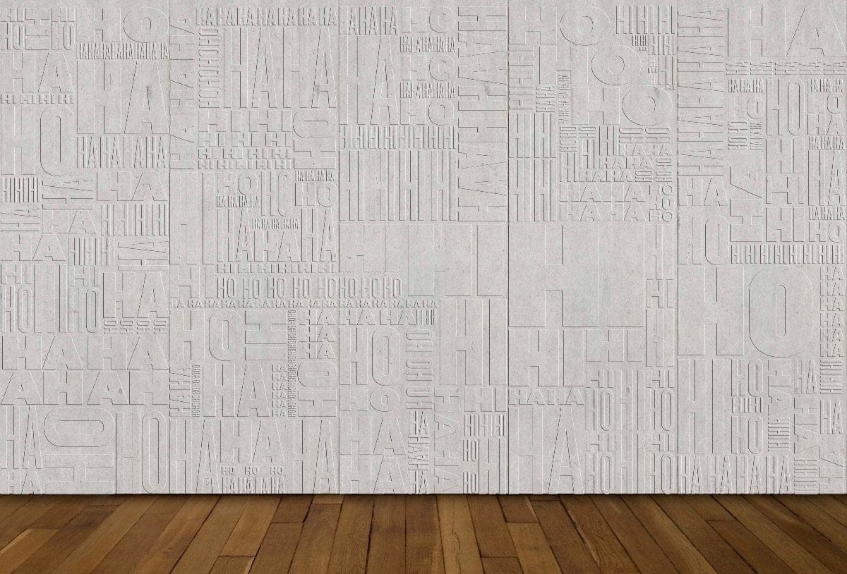 Ich&Kar dessine le Mur des Jubilation, un projet en béton réalisé par Concrete LCDA, un bas-relief, écho d’une multitude de rires : rire gras, rire fin, rire soutenu, rire aux éclats…