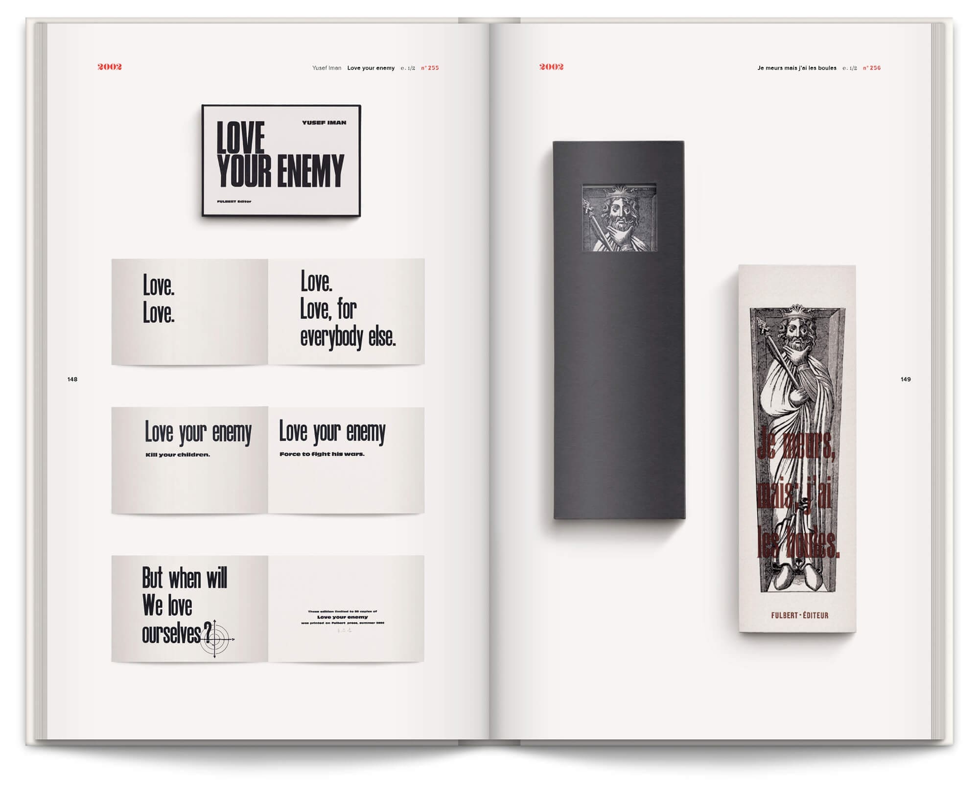 Livre "Jean-Jacques Sergent, Soldat de plomb", témoignages et sélection iconographique des plus belles réalisations de l'éditeur imprimeur typographe, design graphique Ich&Kar.