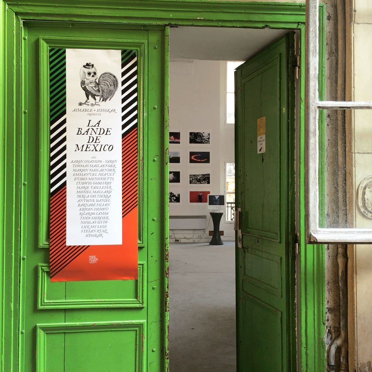 Exposition La Bande de Mexico, opening, durant la Paris Design Week, avec Ich&Kar, Emmanuel Picault, Baranbé Fillon et autres Amigo, au restaurant le Derrière.