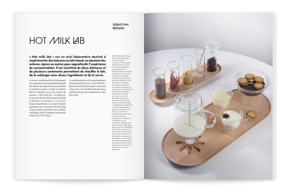 hot milk lab, catalogue pour l'exposition milk lab dessiné par ichetkar