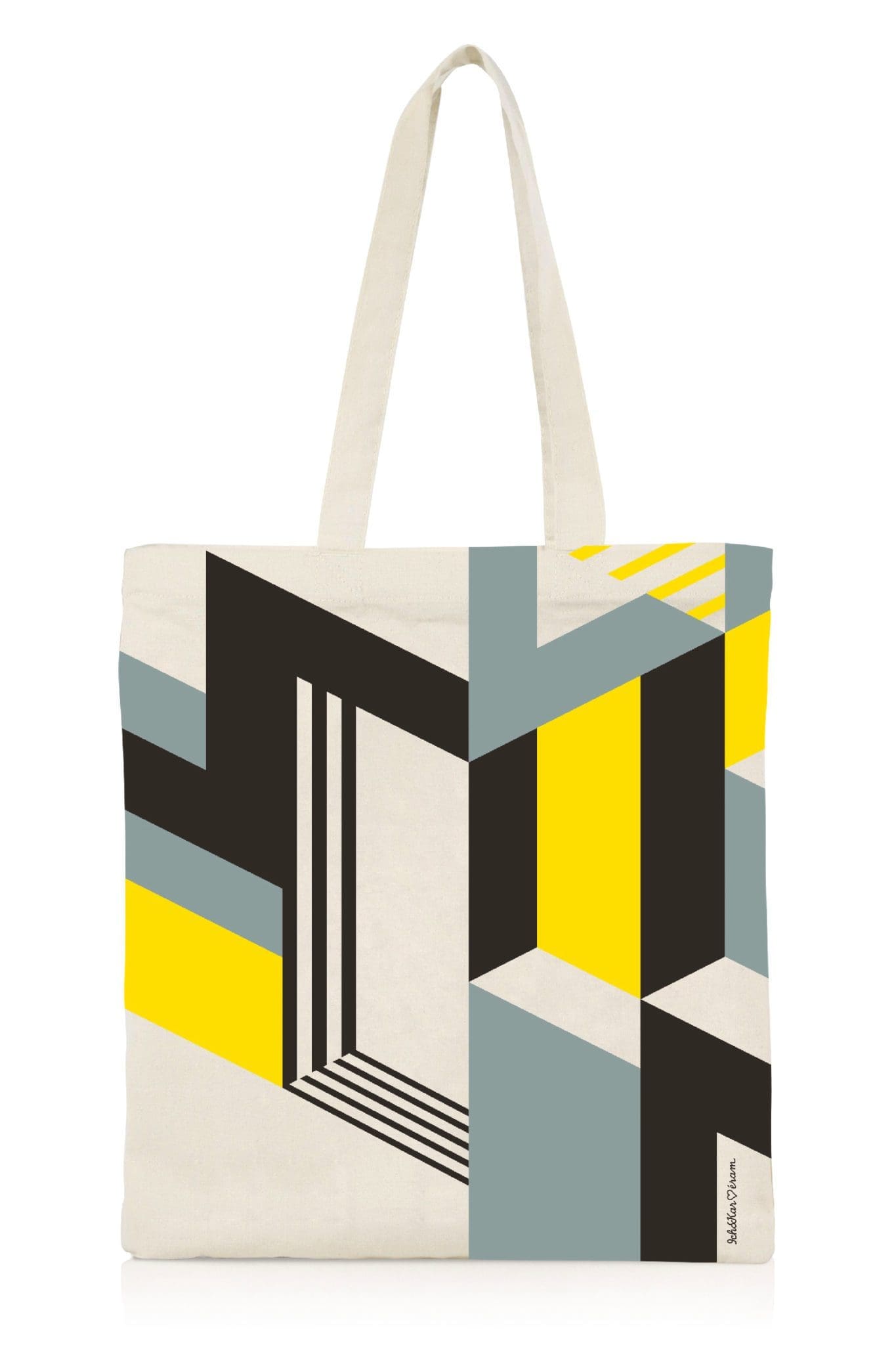 Le tote bag dessiné par IchetKar pour la rentrée graphique d'Éram, design IchetKar