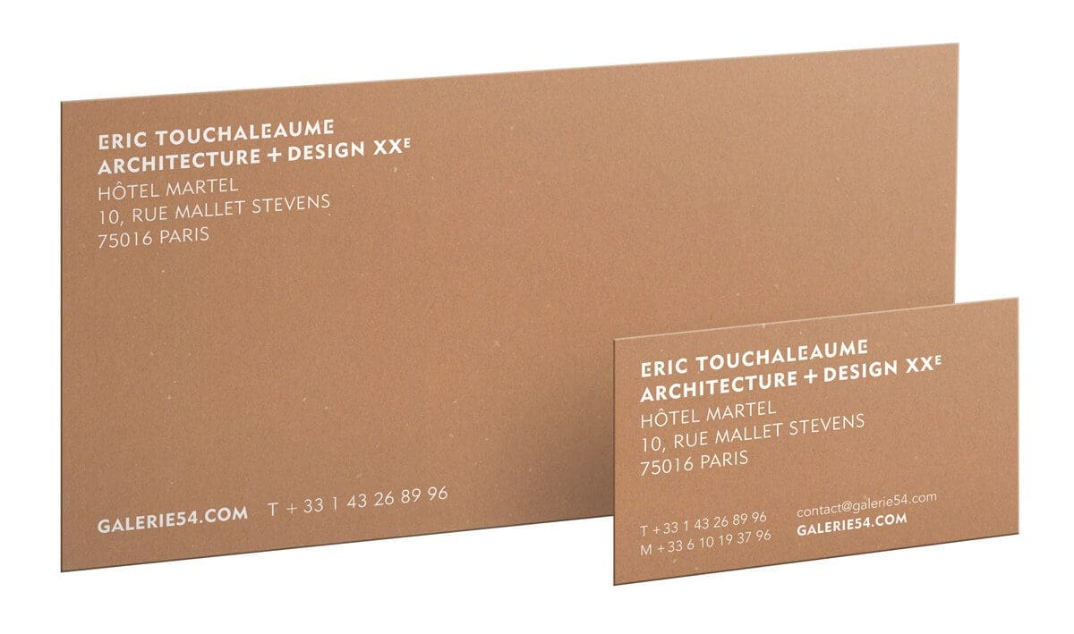 la papeterie de l'antiquaire Eric Touchaleaume, design IchetKar