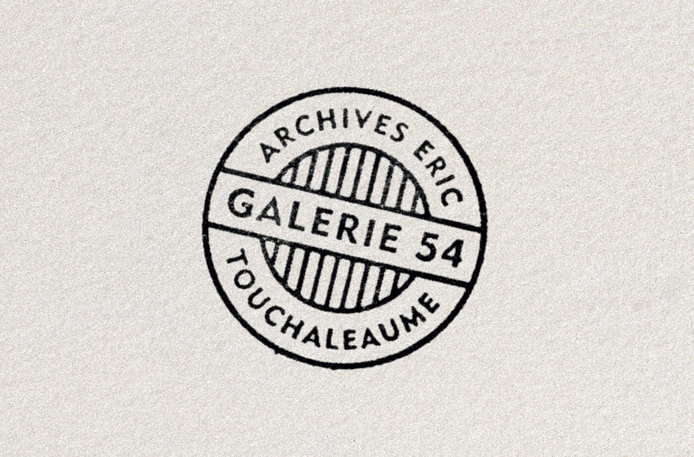 le tampon archives de la galerie 54 à Paris, design IchetKar