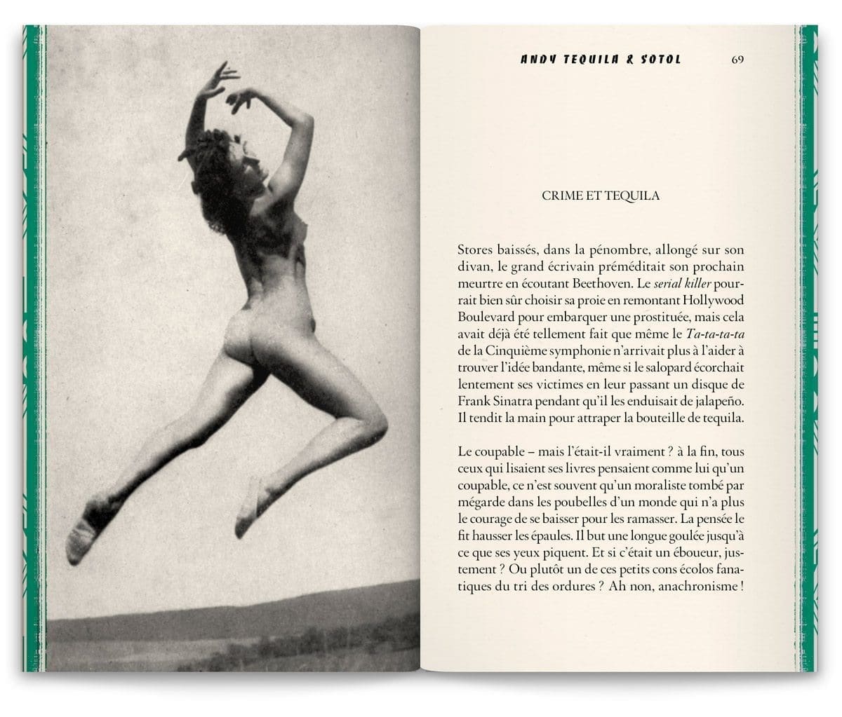 L'histoire "Crime & Tequila" écrit par Christian Perrot pour la nouvelle carte du bar Andy Wahloo, design Ich&Kar