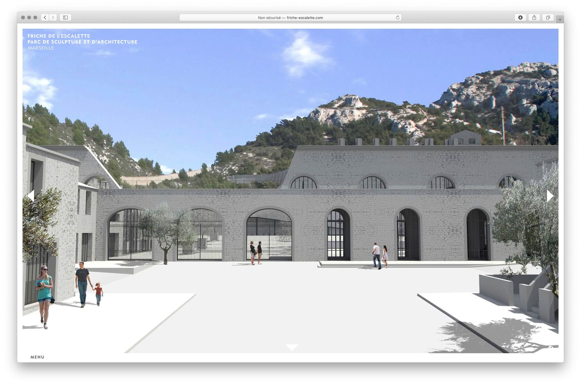 La Friche de l'Escalette dans le Futur, le projet en 3D d'un centre d'art contemporain.