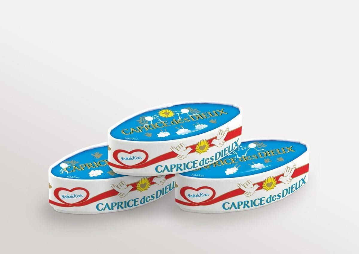 ichetkar caprice des dieux anniversaire 60 ans monsieur spaghetti nuages soleil colombes packaging