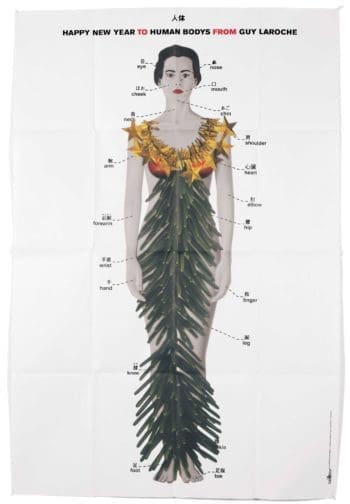 Ichetkar crée une égérie médicale en robe assortie, immortalisée en poster taille humaine pour Guy Laroche. Nouvelle année, nouveau style.