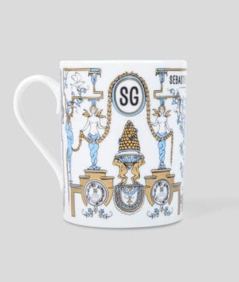 Mugs en porcelaine en édition limitée signés Ich&Kar - Berain, lancés par Sébastien Gaudard et fabriqués par la prestigieuse maison Bernardeau.