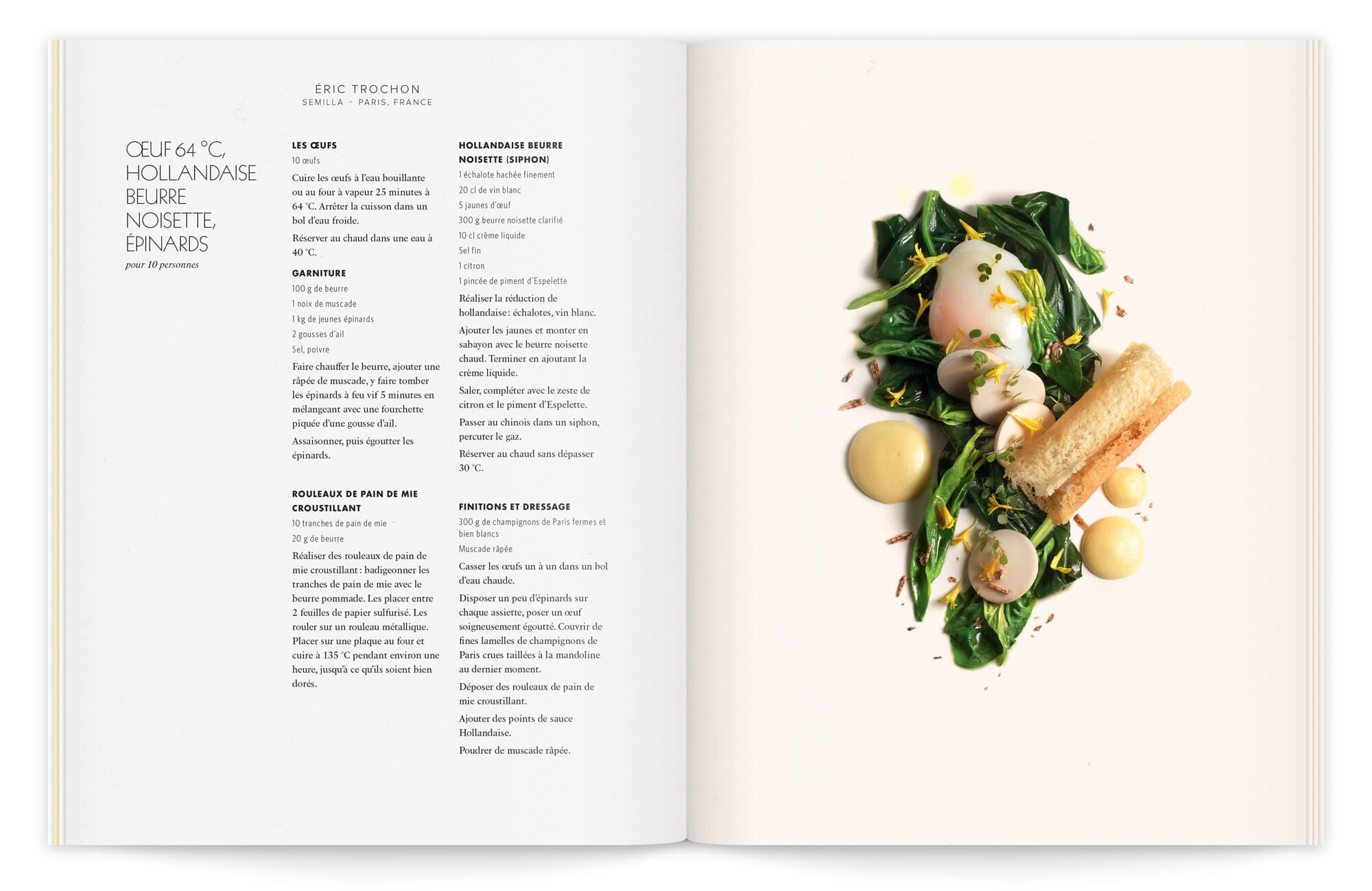 photographie culinaire par peter lippmann et stylisme de garlone bardel pour sublimer le visuel de la recette d'éric trochon