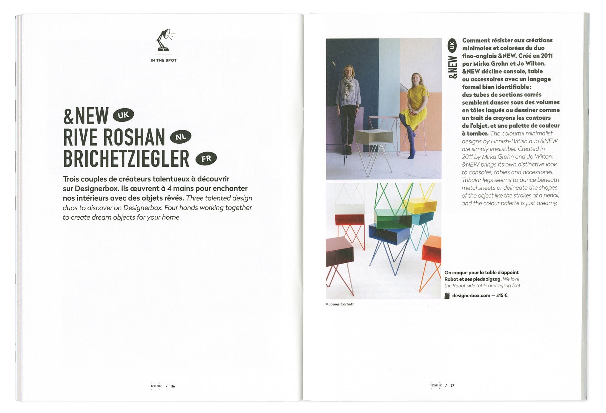 ichetkar dessine la maquette du magazine destiné a label famille, premier numéro du magazine de designerbox