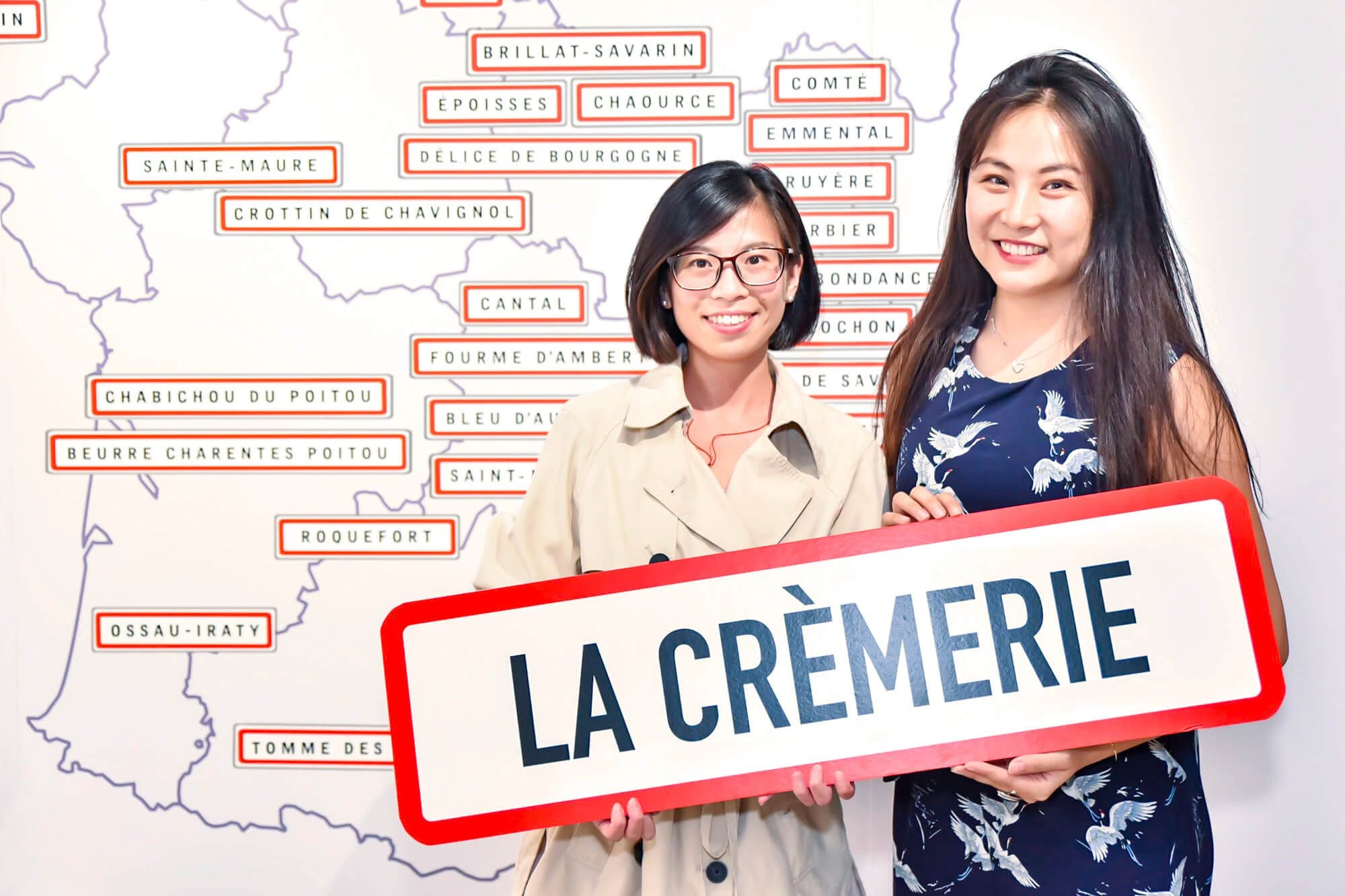 La carte de France des fromages dans le concept store la Cremerie