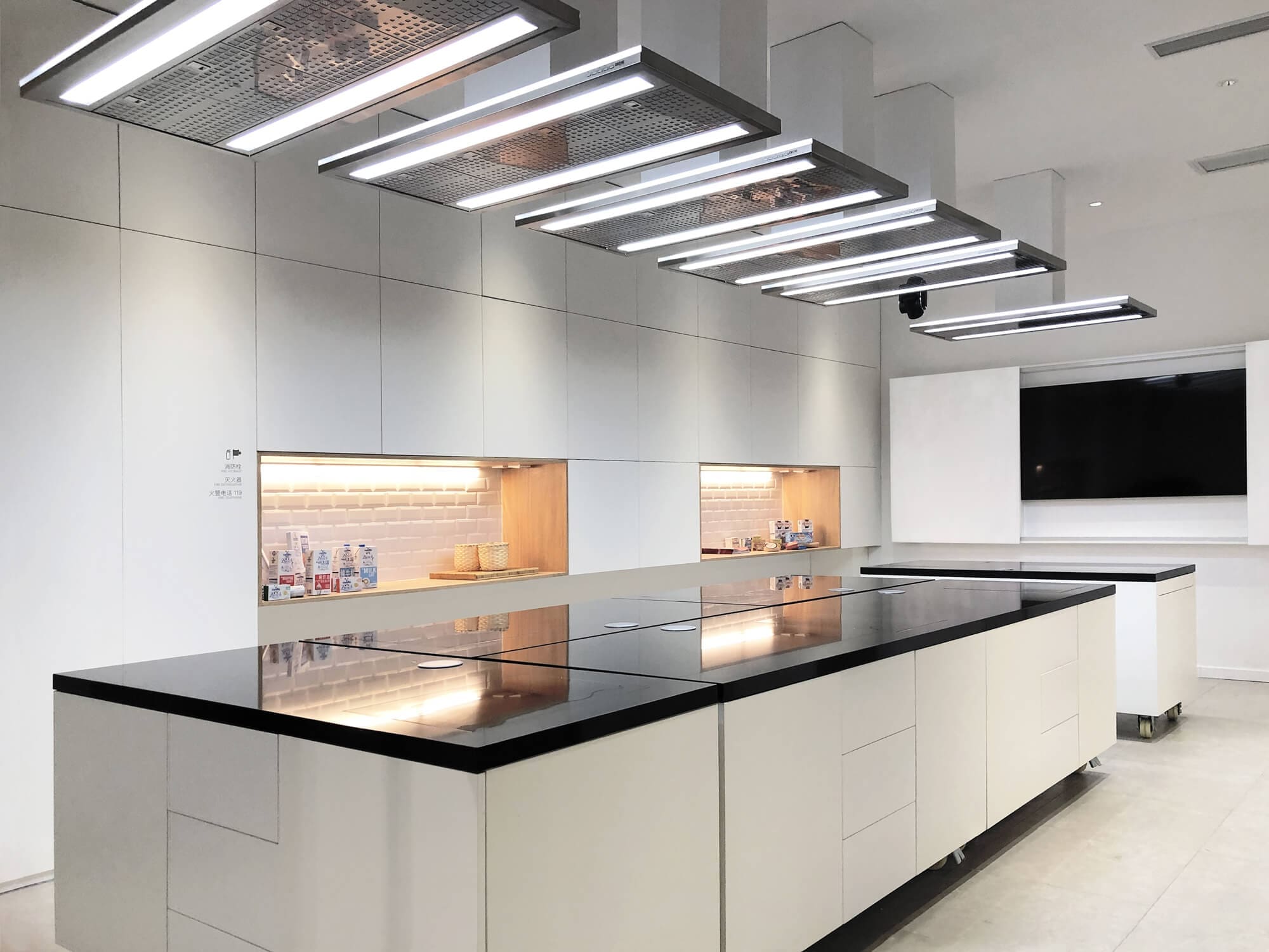 Vue d'ensemble du workshop de la Cremerie à Shanghai, design intérieur par IchetKar