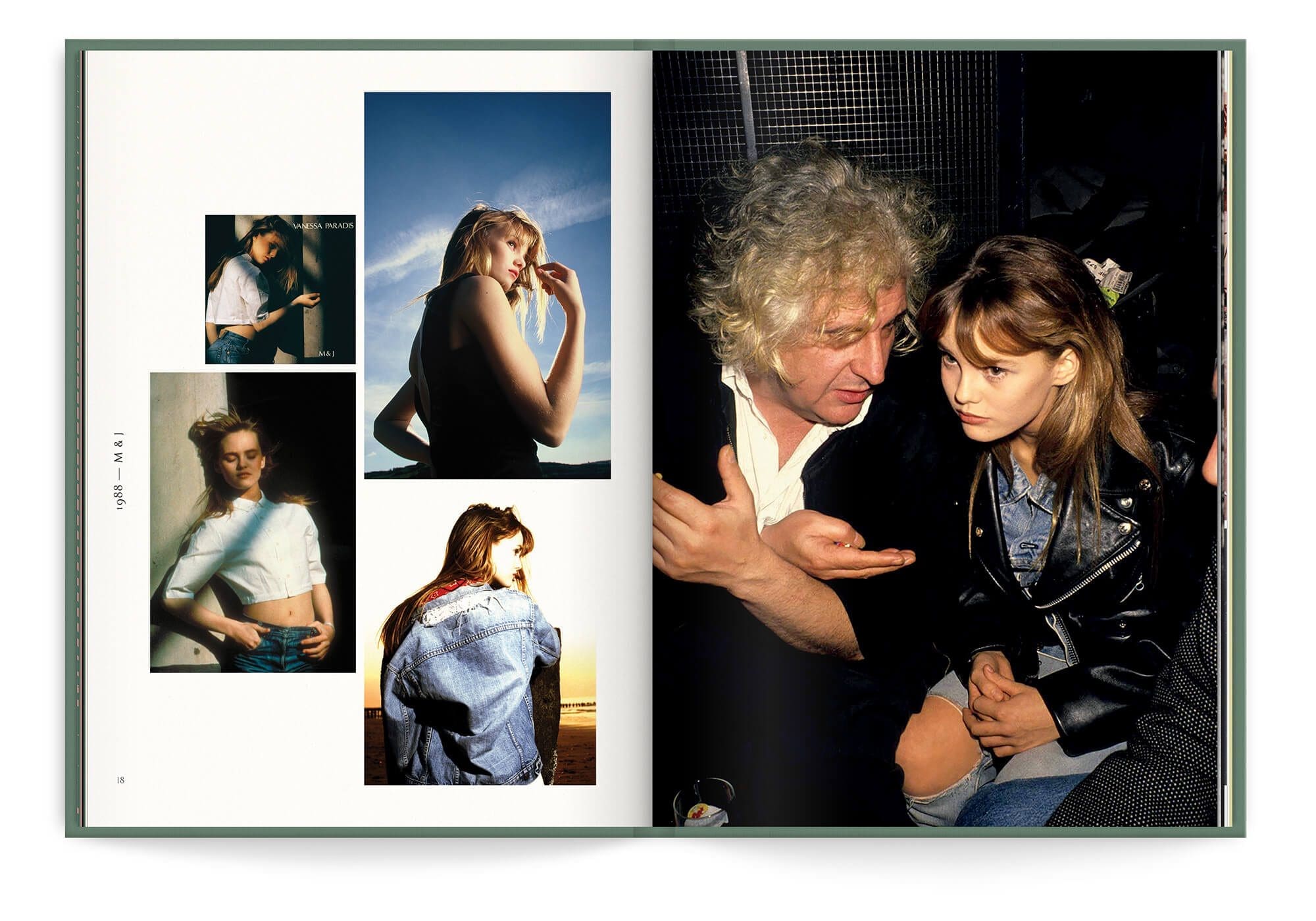 Photo inédite de la periode du premier album de Vanessa Paradis, M&J, 1988. Design IchetKar