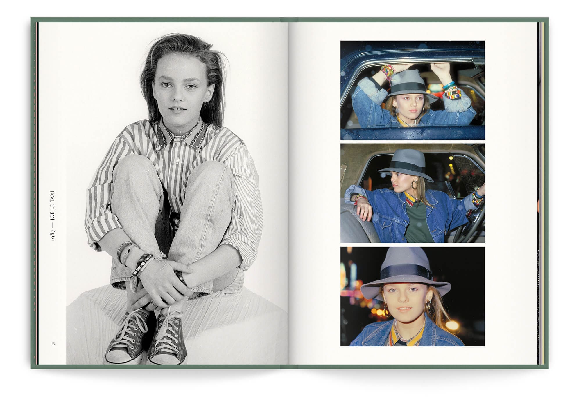Vanessa Paradis pendant le période Joe le Taxi, photos inédites réunies dans le livre disque collector pour la sortie du Best Of, graphisme IchetKar