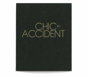 Couverture du premier livre de Chic by Accident d'Emmanuel Picault, Ichetkar assurant la direction artistique complète, logotype et illustrations.