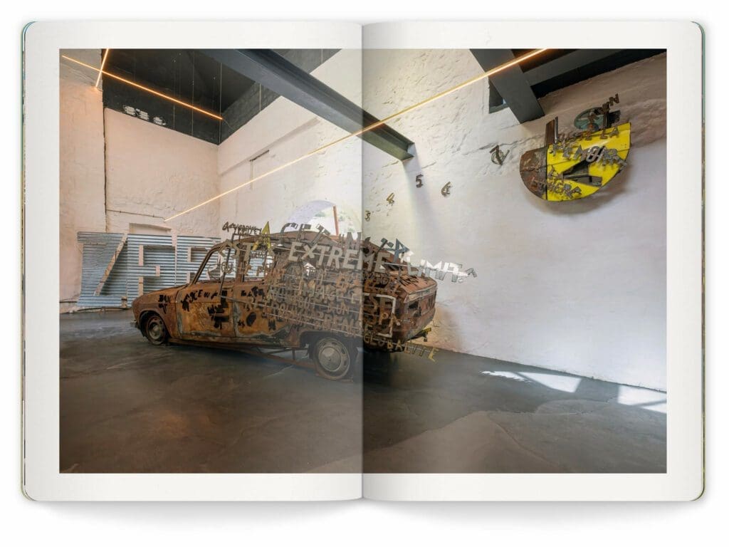 Photo de l'oeuvre Epsilon de Richard Baquié exposé à la Friche de l'Escalette à Marseille, design IchetKar