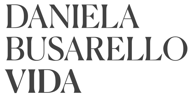 titrage Daniela Busarello Vida, caractère Canela du typographe Miguel Reyes