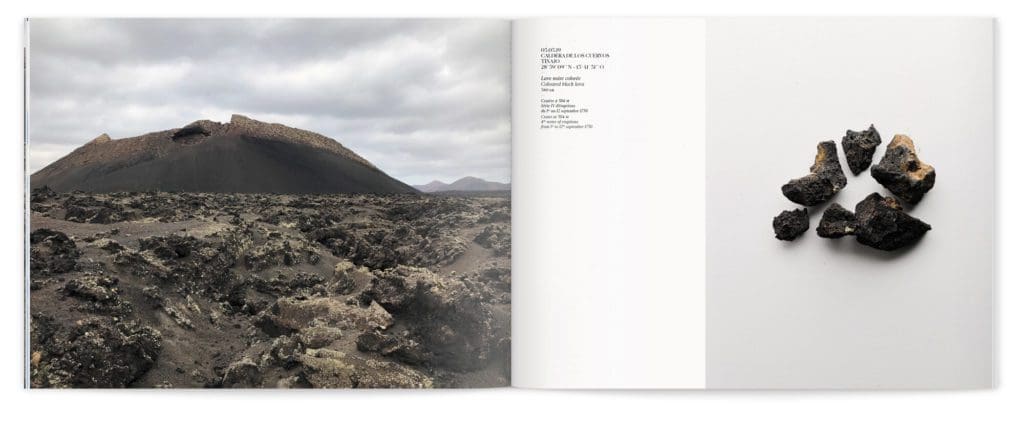 Photo de paysage et d'extrait de matière de l'ile de Lanzarote, design IchetKar