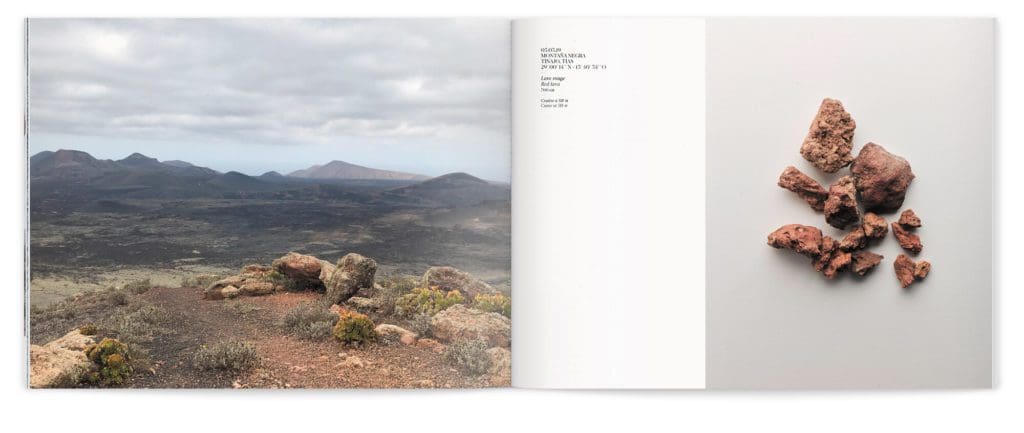 Photo de paysage et de roche extrait de l'Ile de Lanzarote, maquette et mise en page IchetKar