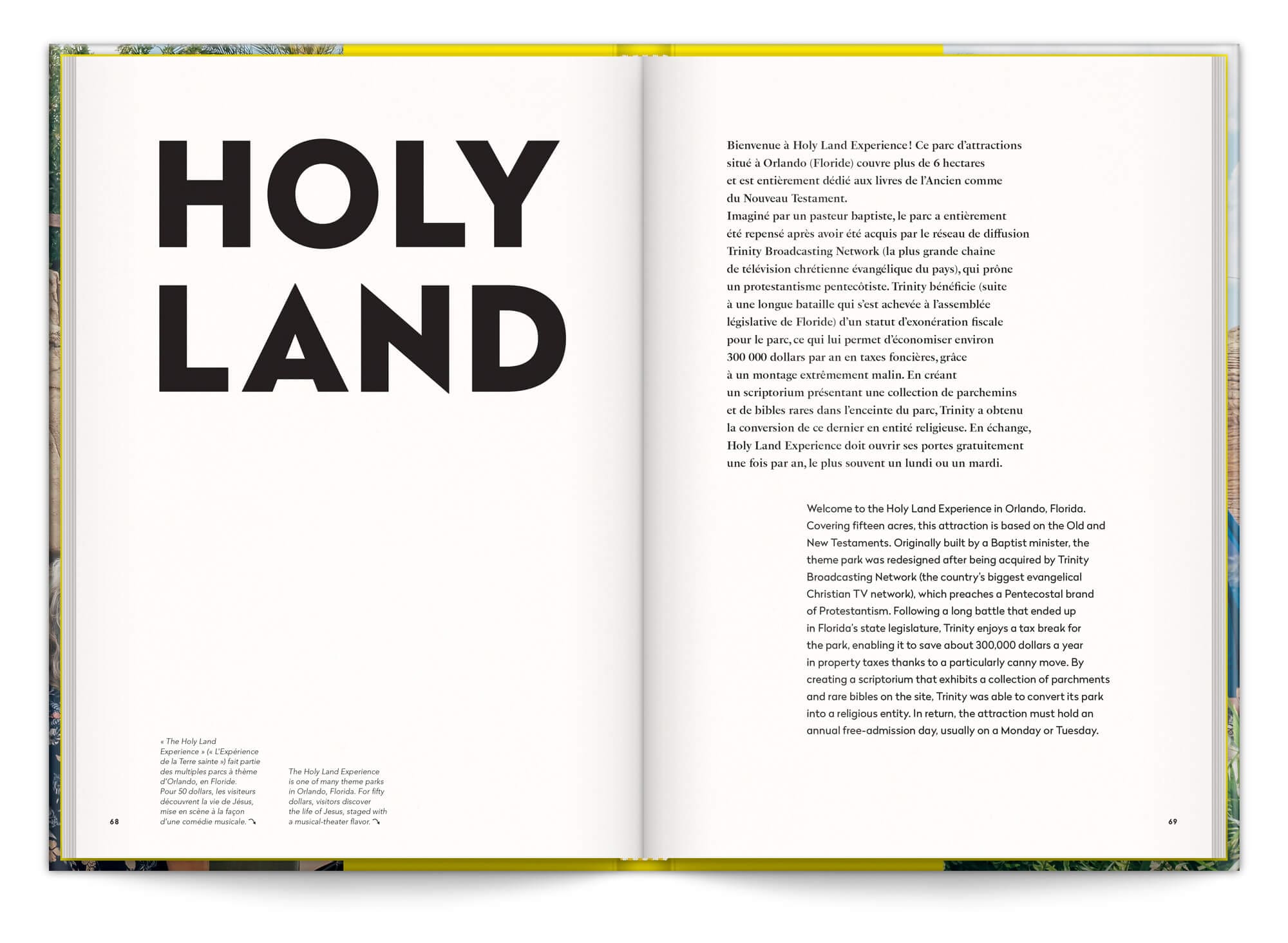 Holy Land, le parc d'attraction sur l'histoire de la bible, maquette et mise en page IchetKar