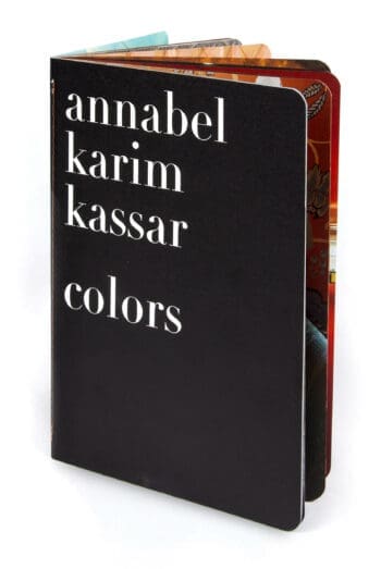 Couverture de 'Colors' : édition douce et acidulée signée Ich&Kar, sublimant les travaux de l'architecte Annabel Karim Kassar.