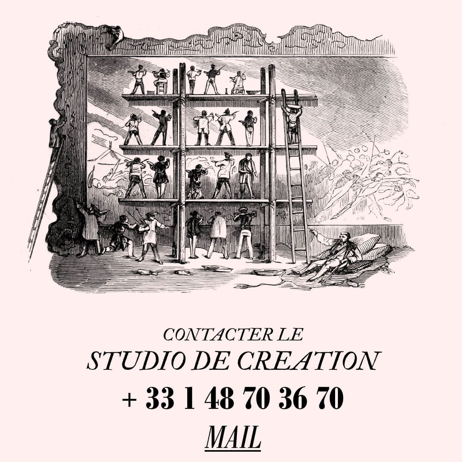 Contacter le studio de création +33 1 48 70 36 70