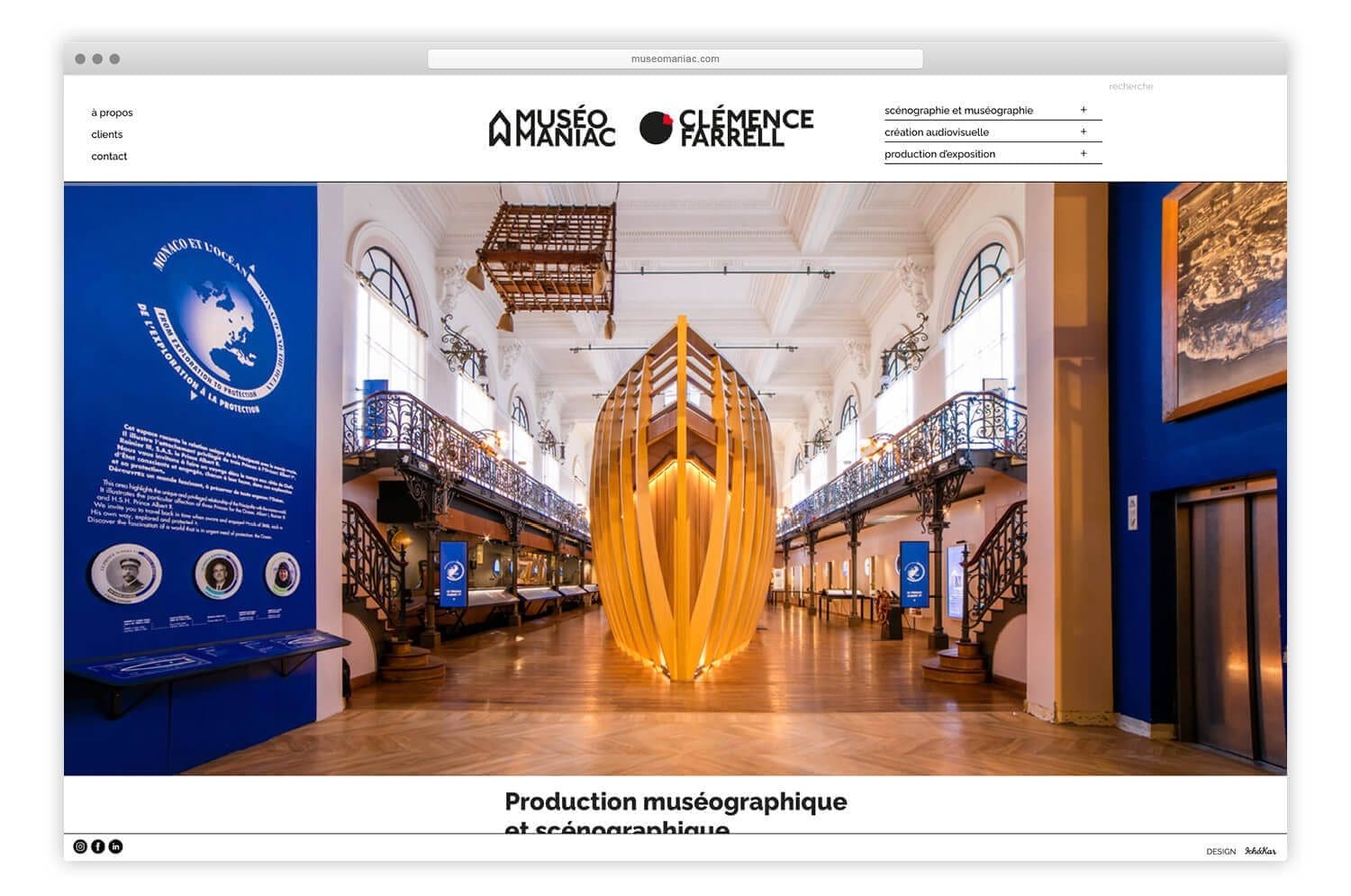 Ichetkar dessine le nouveau site web de l'agence de scénographie Museomaniac