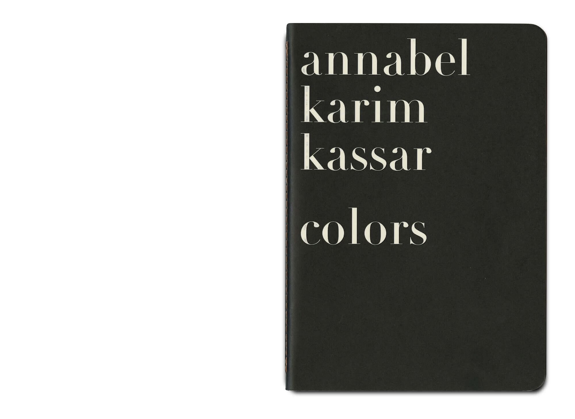 couverture du livre COLORS 2021 pour annabel Karin Kassar, design ichetkar