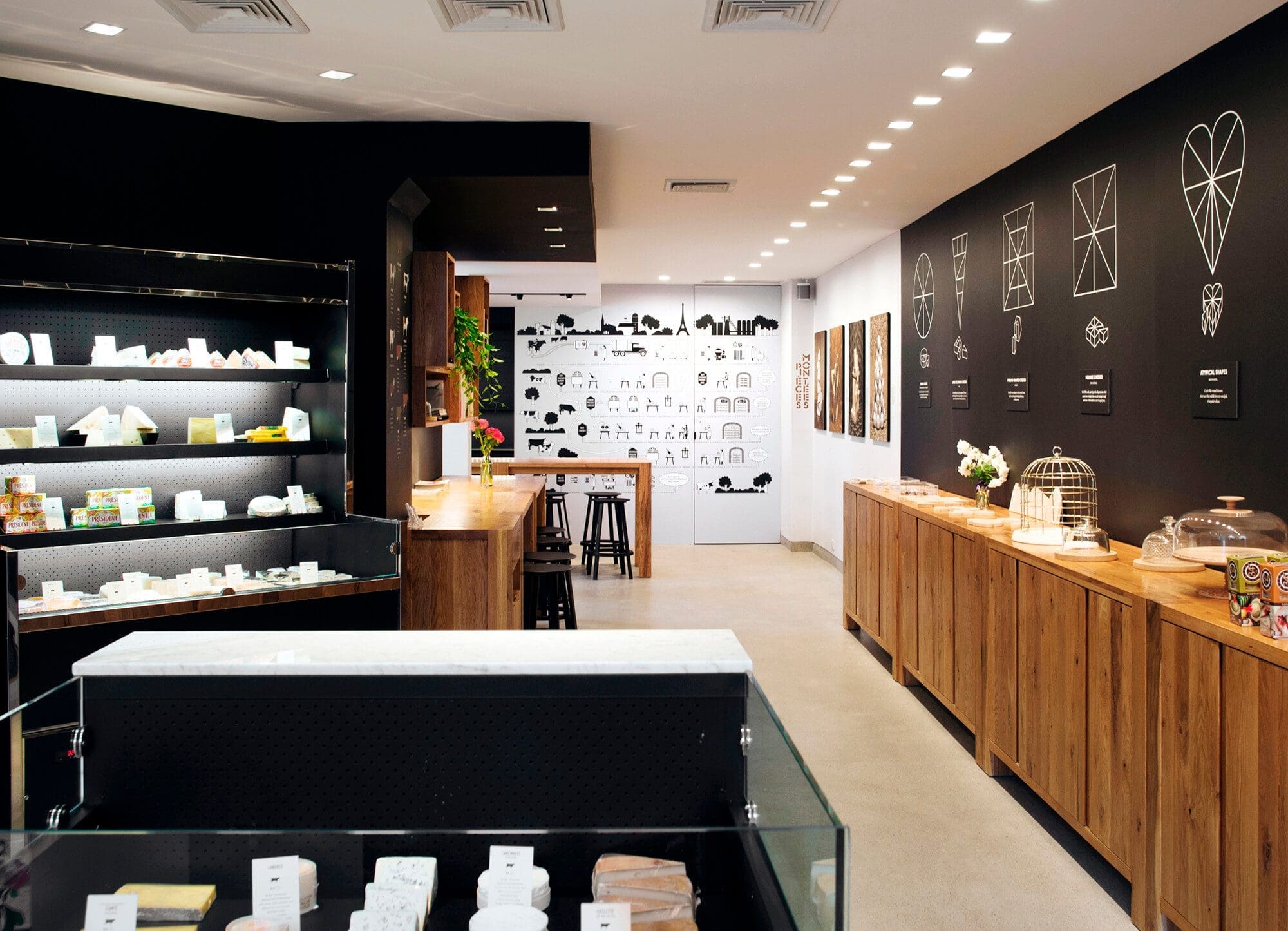 Ichetkar réalise le branding globale, le retail et le design intérieur du French Cheese Board à New York