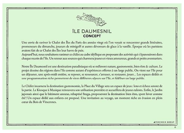dossier d’appel d’offre pour l’île Daumesnil, pour le perchoir, signé ichetKar