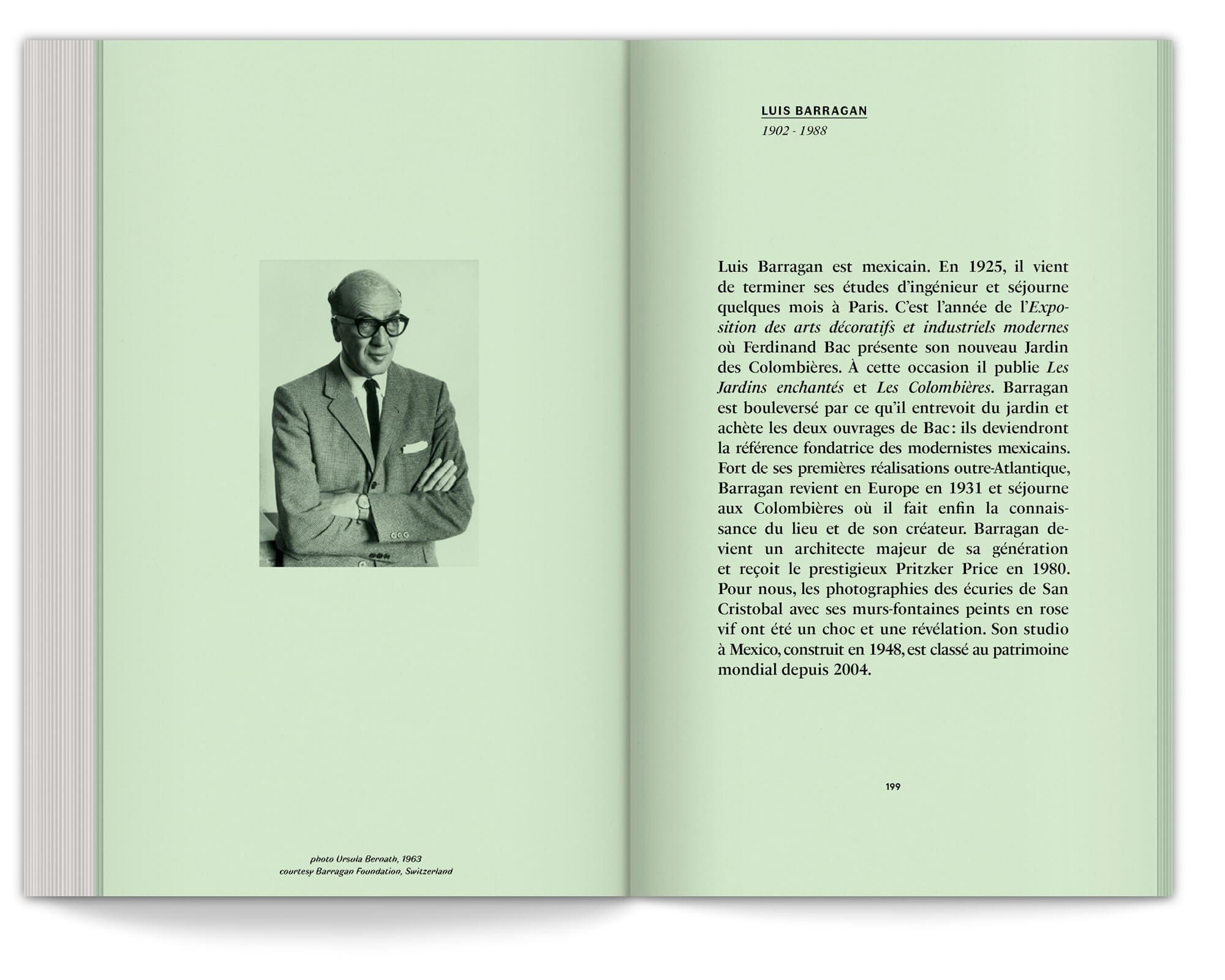 Luis Barragan dans les annexes du manifeste du jardin émotionnel, design IchetKar