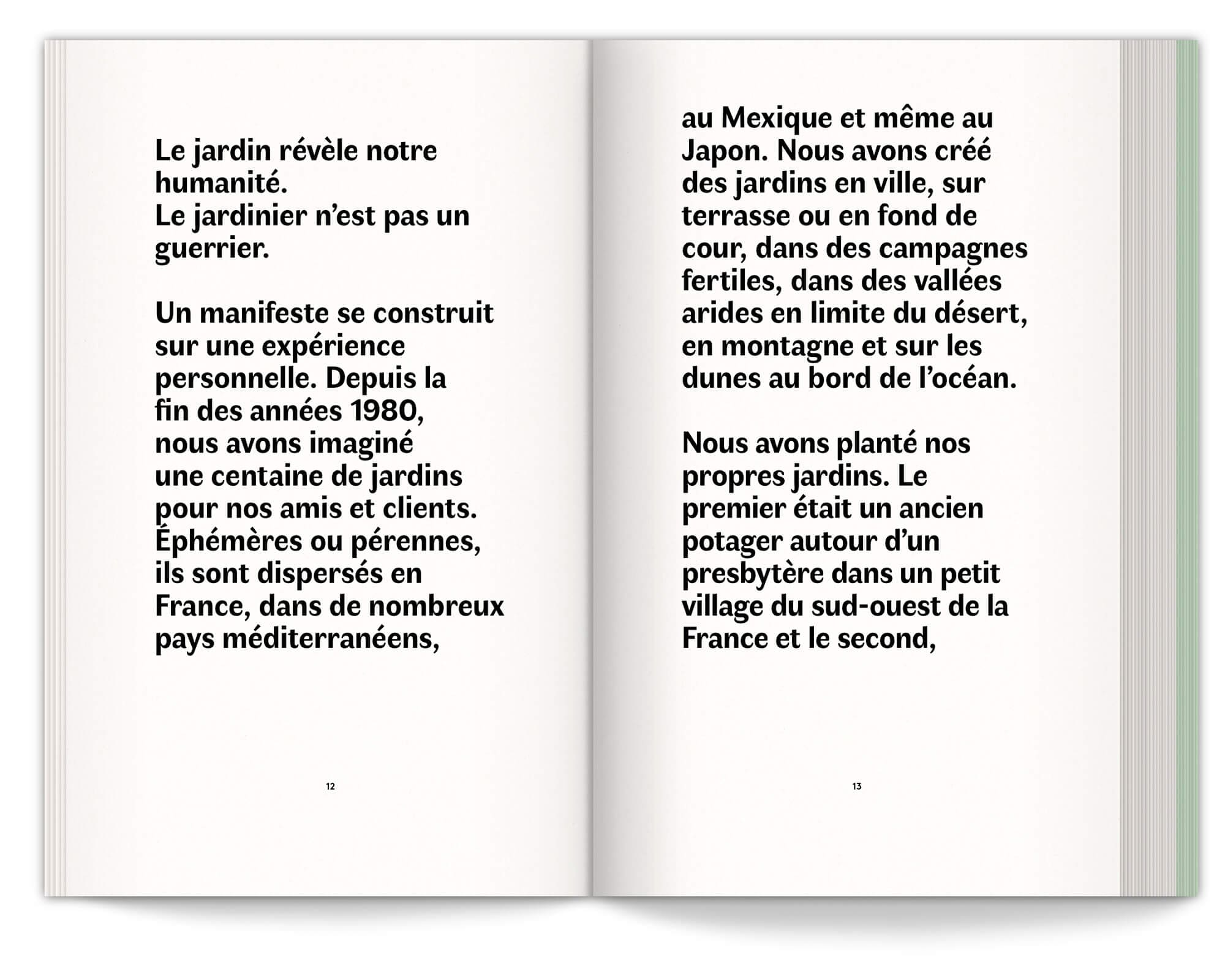 Avant-propos du manifeste du jardin émotionnel du duo de paysagistes Ossart + Maurières, direction artistique Helena Ichbiah
