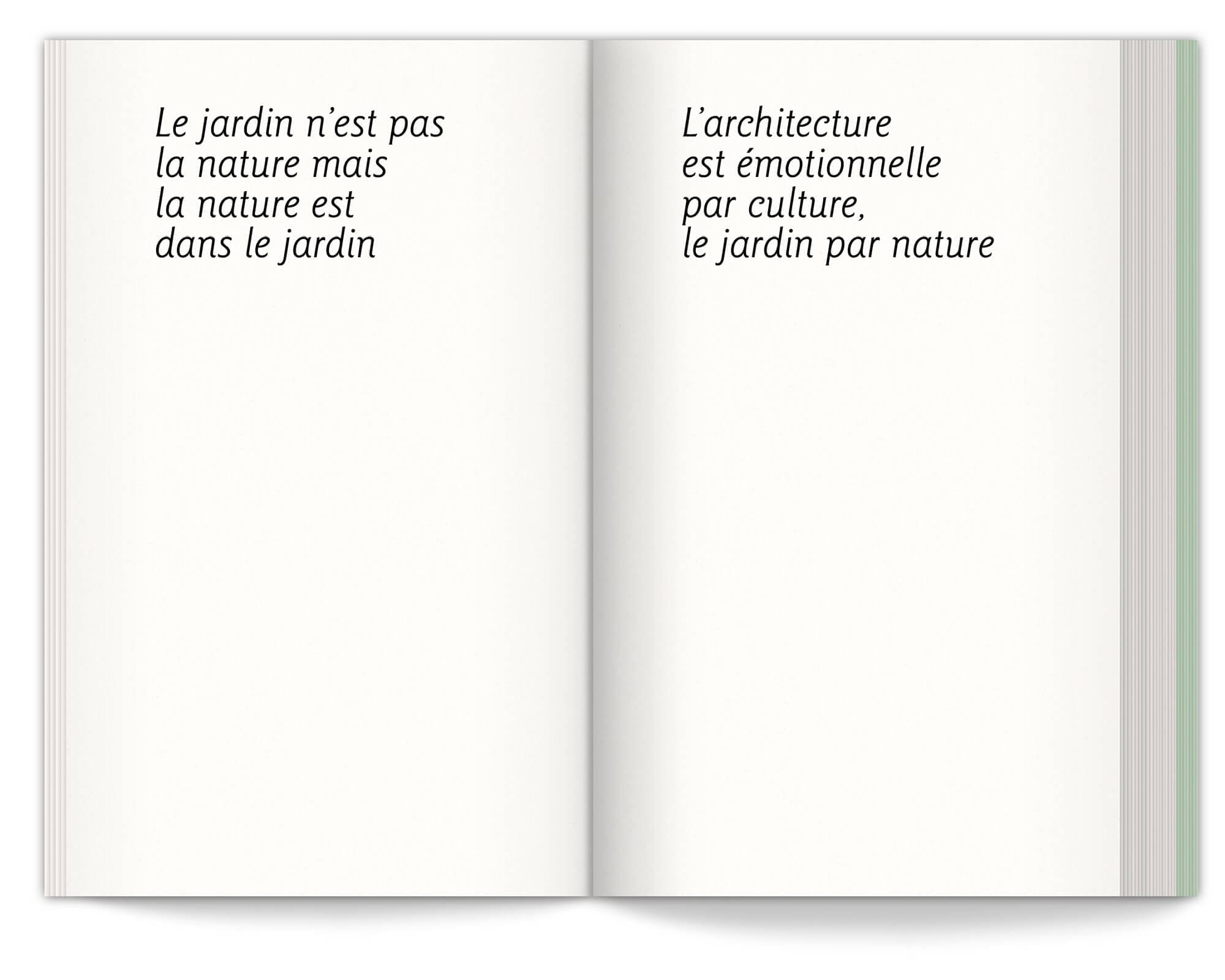 Ichetkar choisi d'écrire les grandes partie du manifeste du jardin émotionnel en début de livre.