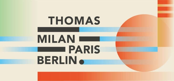 identité logotype thomas milan paris berlin bauhaus pour Thomas the startup lawyers, signé Ich&Kar
