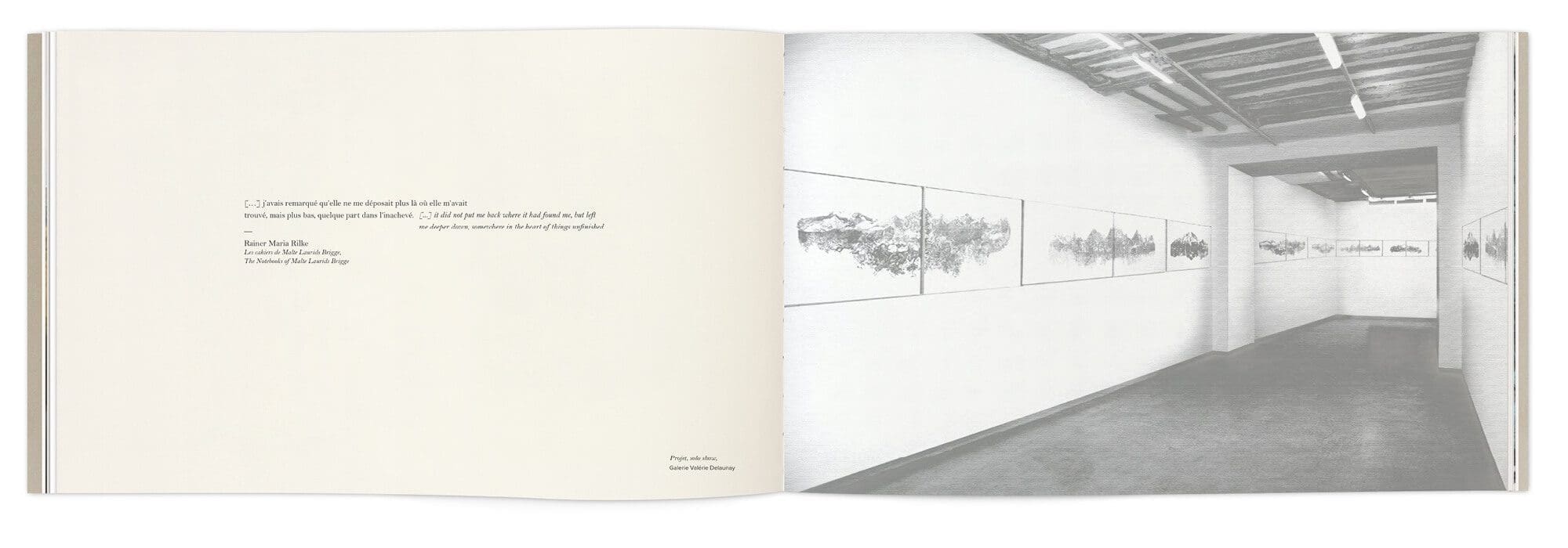 Le livre de l'artiste Hélène Muheim est rythmé par des citations, direction artistique IchetKar