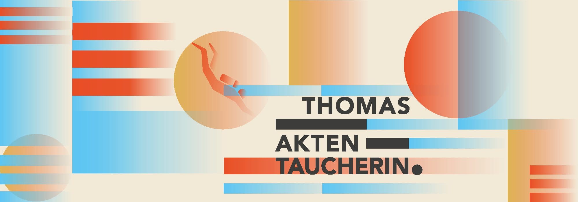bannière bauhaus pour Thomas aktentaucherin, signé Ich&Kar
