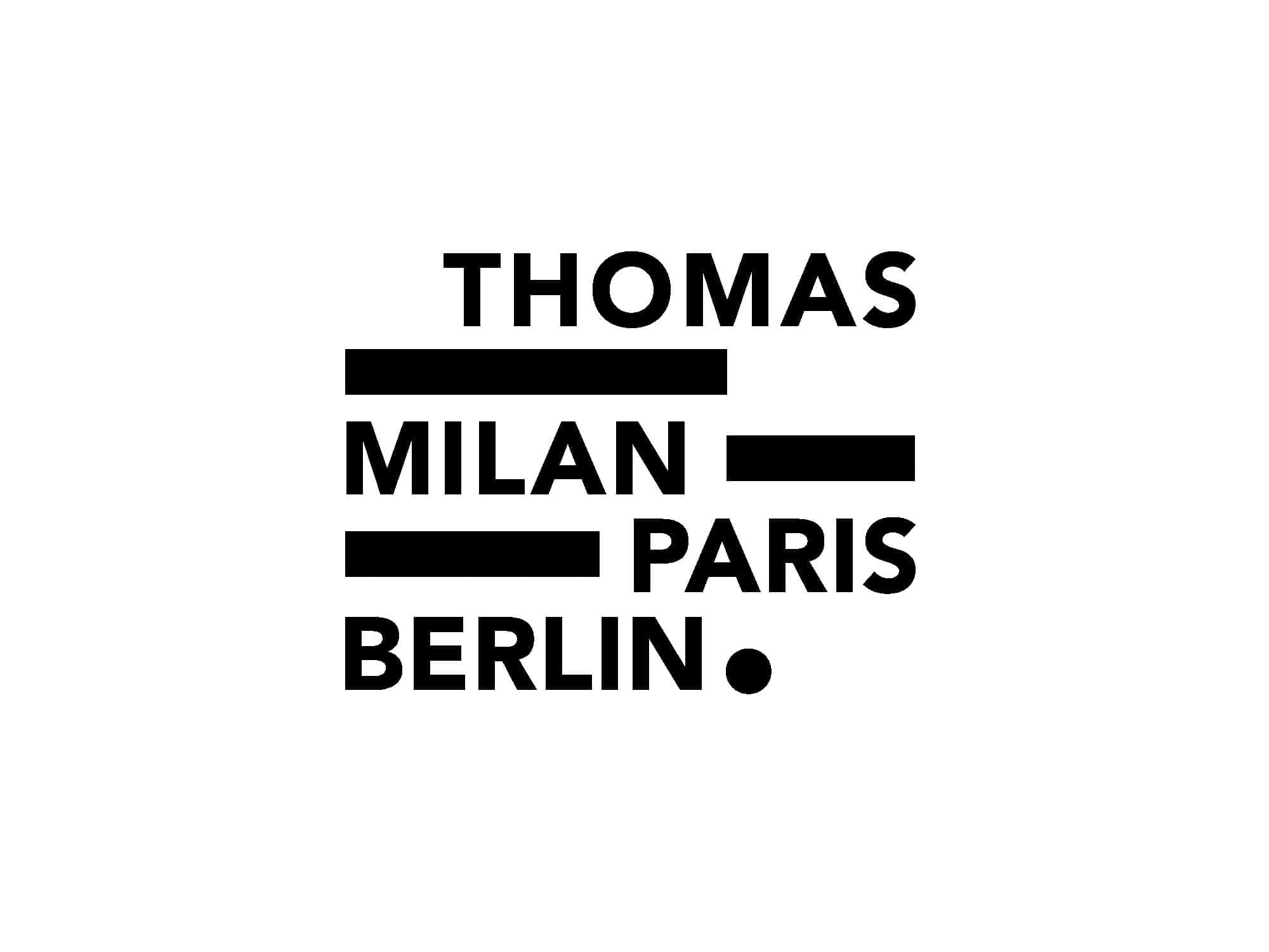 Thomas milan paris berlin extension du logotype de Thomas the startup lawyers. du Ichetkar inspiration Bauhaus