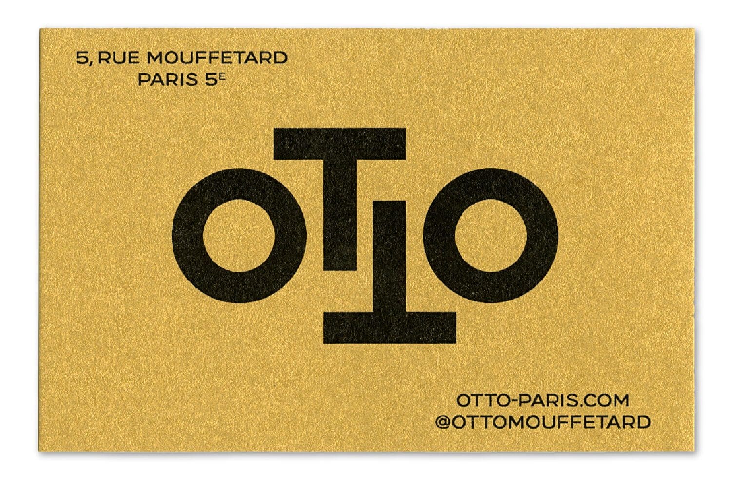 Otto, carte de visite golde, signé Ichetkar