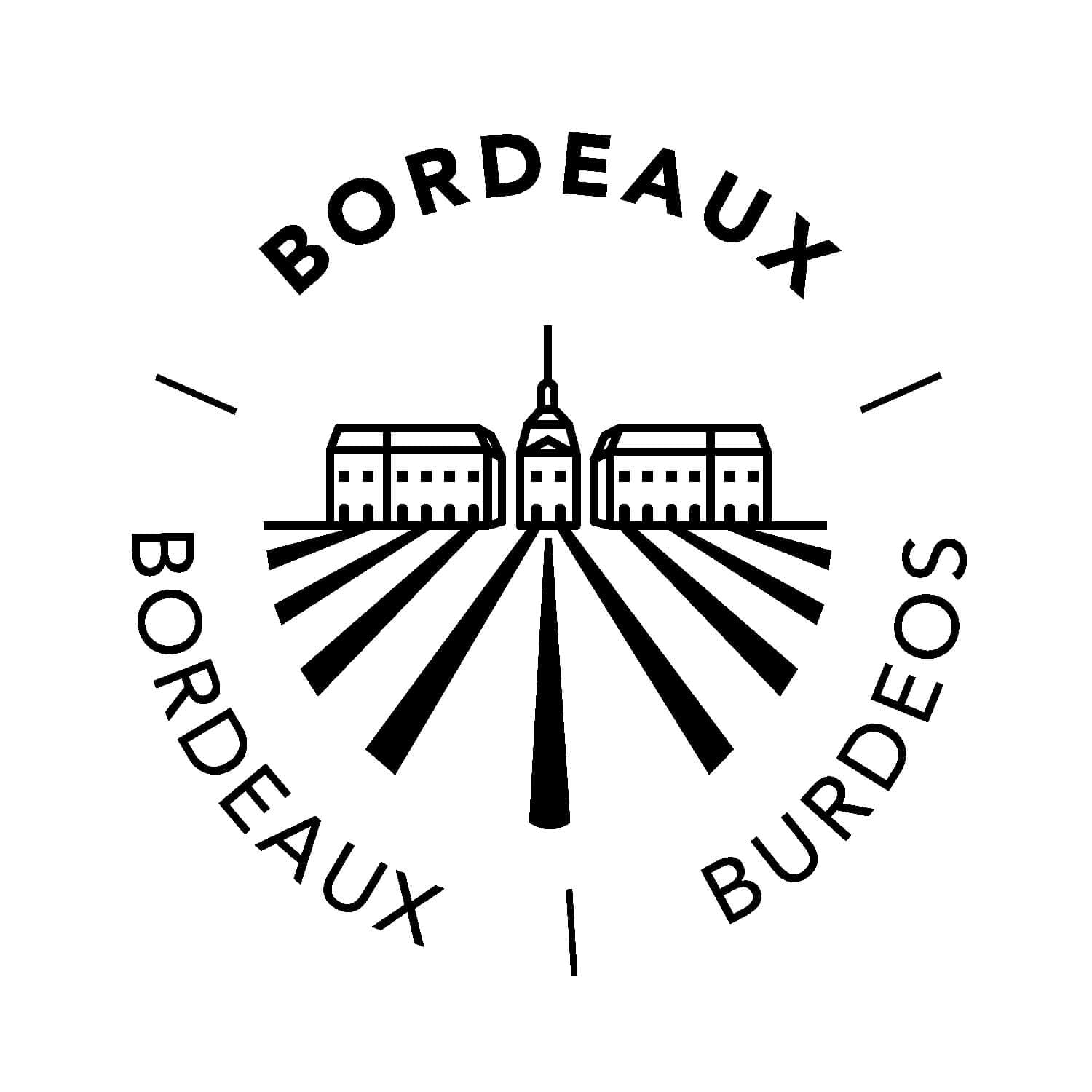 pictogramme Bordeaux dessiné par ichetkar pour la nouvelle signalétique de la cité du vin de bordeaux