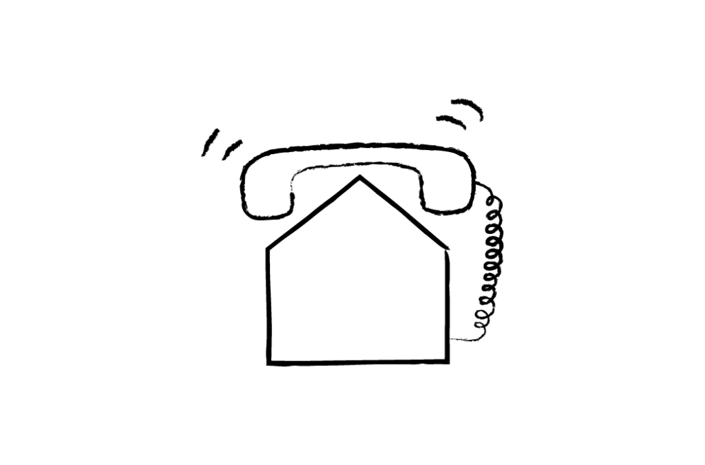 IchetKar illustre d'une maison téléphone la rubrique contact du site internet de l'agence immobilière 21 juin.
