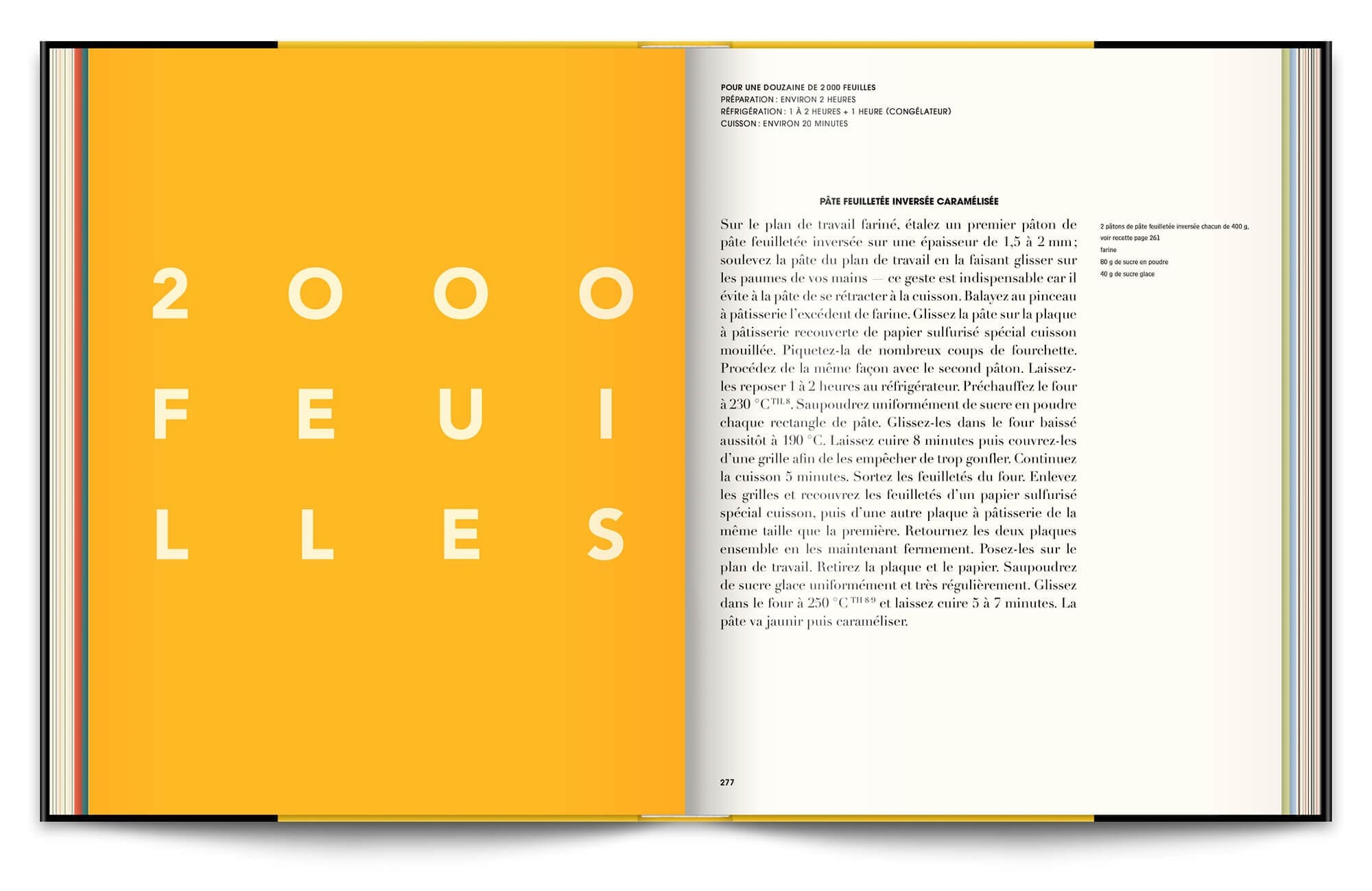 Le livre Infiniment de Pierre Hermé, typographie expressive en rapport avec les recettes et couleurs acidulées, design IchetKar
