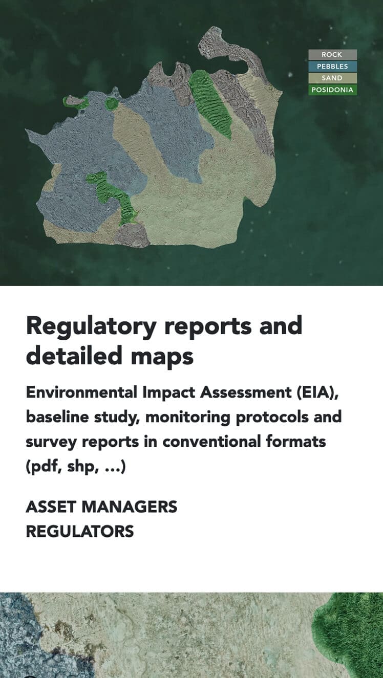 La startup de data sous marine, cosma, présente sur son site web, son offre de service, l'analyse de données des habitats sous-marin, design et mise en forme graphique IchetKar